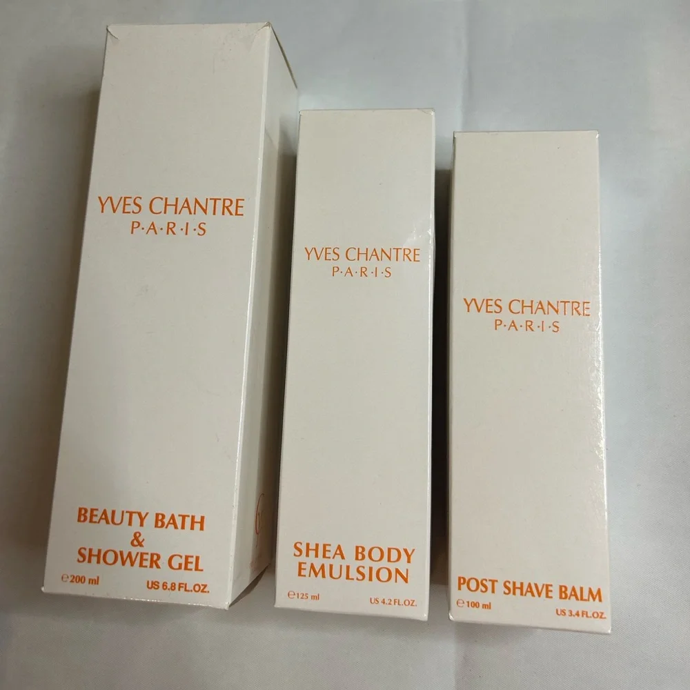 Yves Chantre Paris Shea Body Emulsion Post Shave Balm Beauty Bath & Shower Gel
